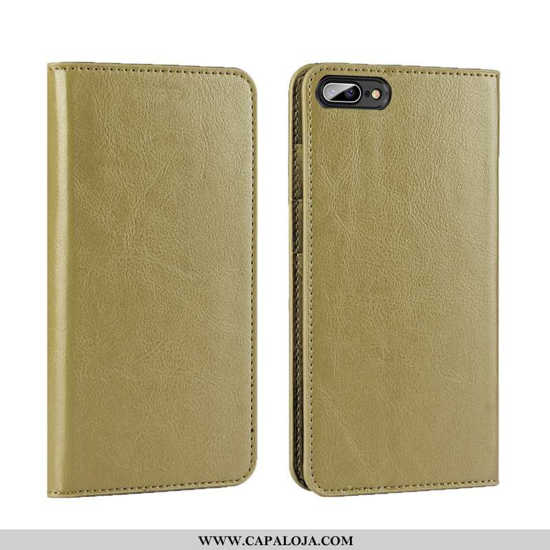 Capas iPhone 8 Plus Couro Legitimo Luxo Cases Antiqueda Amarelo, Capa iPhone 8 Plus Couro Promoção