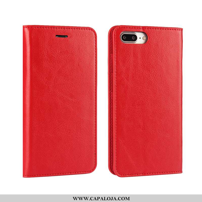 Capas iPhone 8 Plus Couro Legitimo Luxo Cases Antiqueda Amarelo, Capa iPhone 8 Plus Couro Promoção