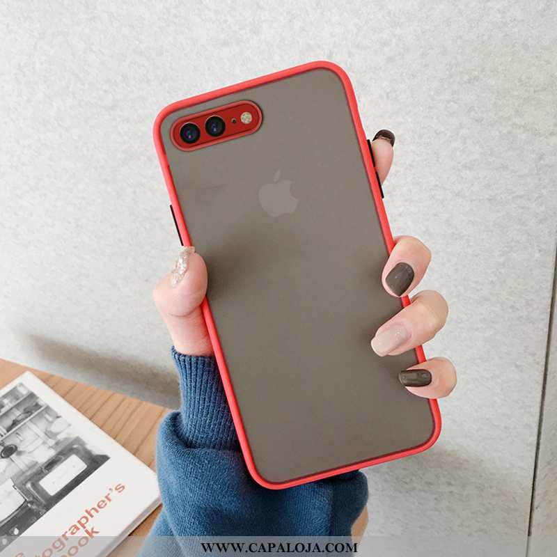 Capas iPhone 8 Plus Criativas Azul Fosco, Capa iPhone 8 Plus Tendencia Barato