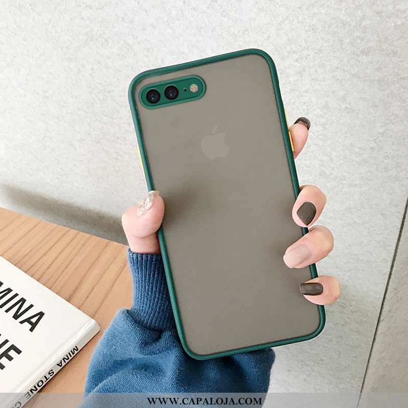 Capas iPhone 8 Plus Criativas Azul Fosco, Capa iPhone 8 Plus Tendencia Barato