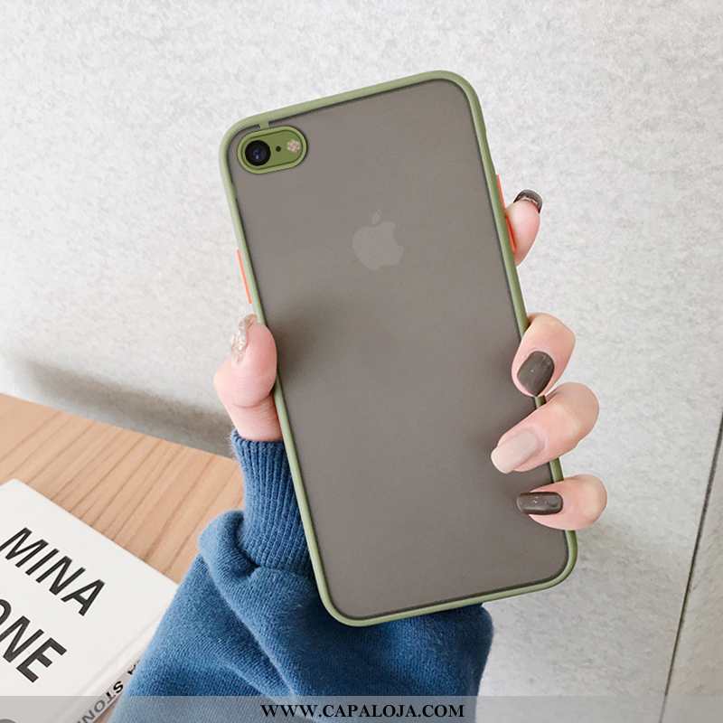 Capas iPhone 8 Plus Criativas Azul Fosco, Capa iPhone 8 Plus Tendencia Barato