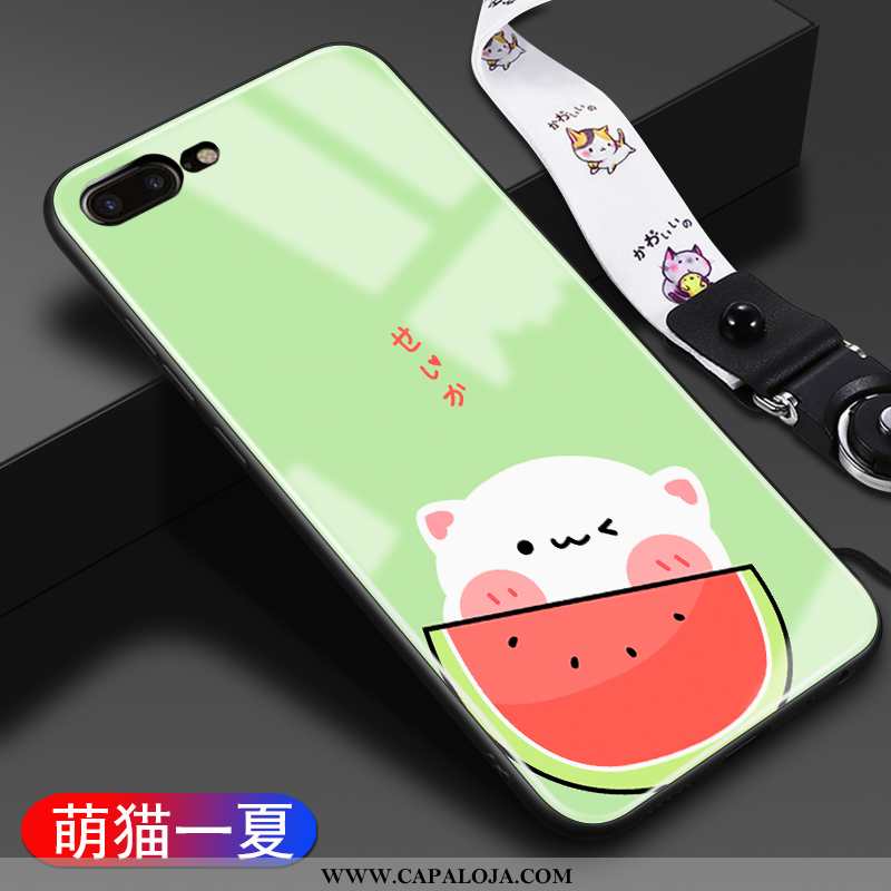 Capas iPhone 8 Plus Desenho Animado Malha Casaco Criativas Verde, Capa iPhone 8 Plus Fofas Comprar