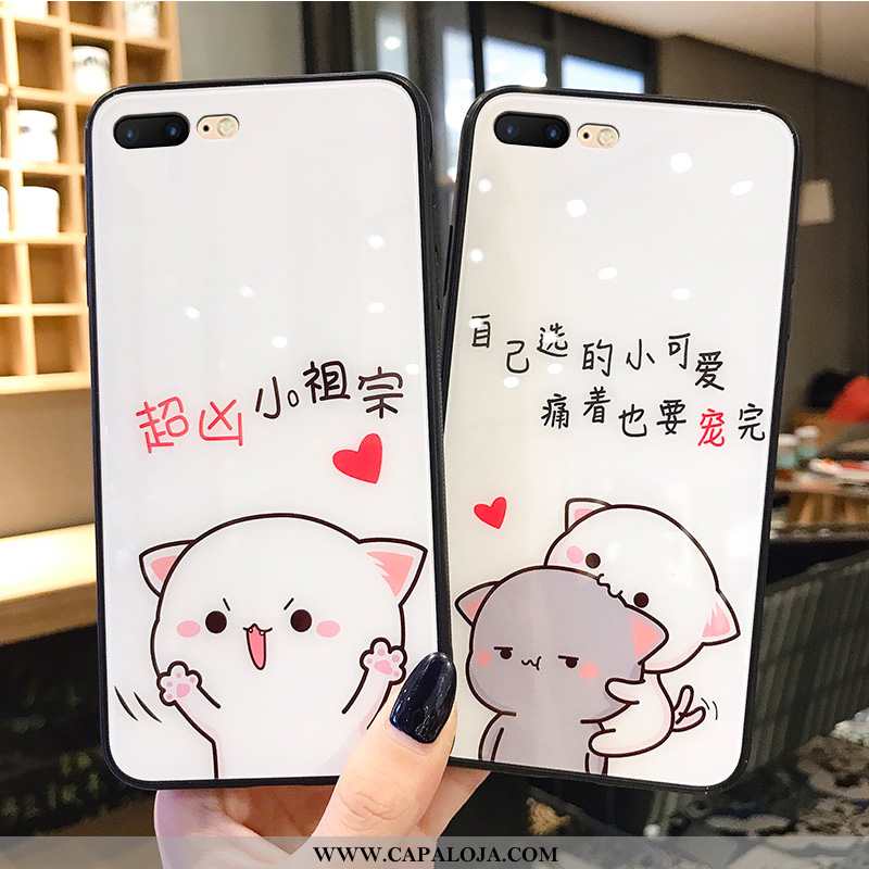 Capas iPhone 8 Plus Fofas Branco Telinha Nova, Capa iPhone 8 Plus Tendencia Baratas