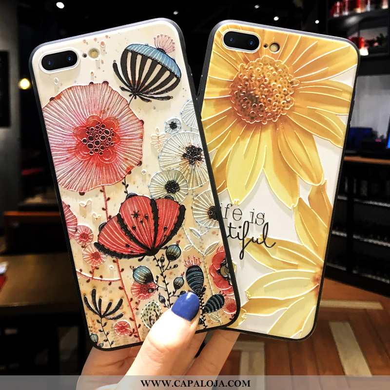 Capas iPhone 8 Plus Fosco Amarelo Cases Feminino, Capa iPhone 8 Plus Personalizado Online