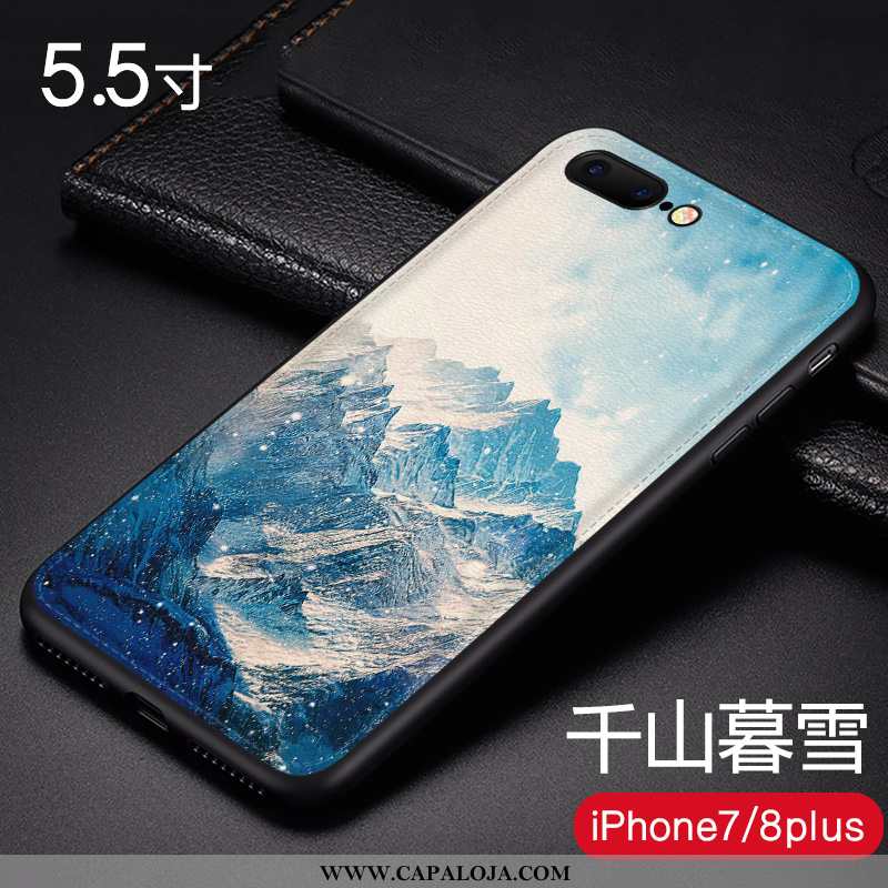 Capas iPhone 8 Plus Protetoras Soft Cases Masculino Azul, Capa iPhone 8 Plus Couro Baratos