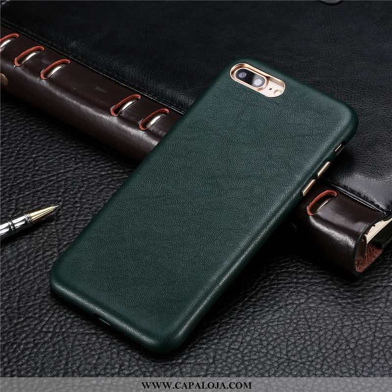 Capas iPhone 8 Plus Slim Masculino Antiqueda Verde Azul Turquesa, Capa iPhone 8 Plus Couro Barato