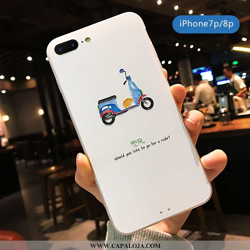 Capas iPhone 8 Plus Super Feminino Telemóvel Novas Branco, Capa iPhone 8 Plus Protetoras Barato