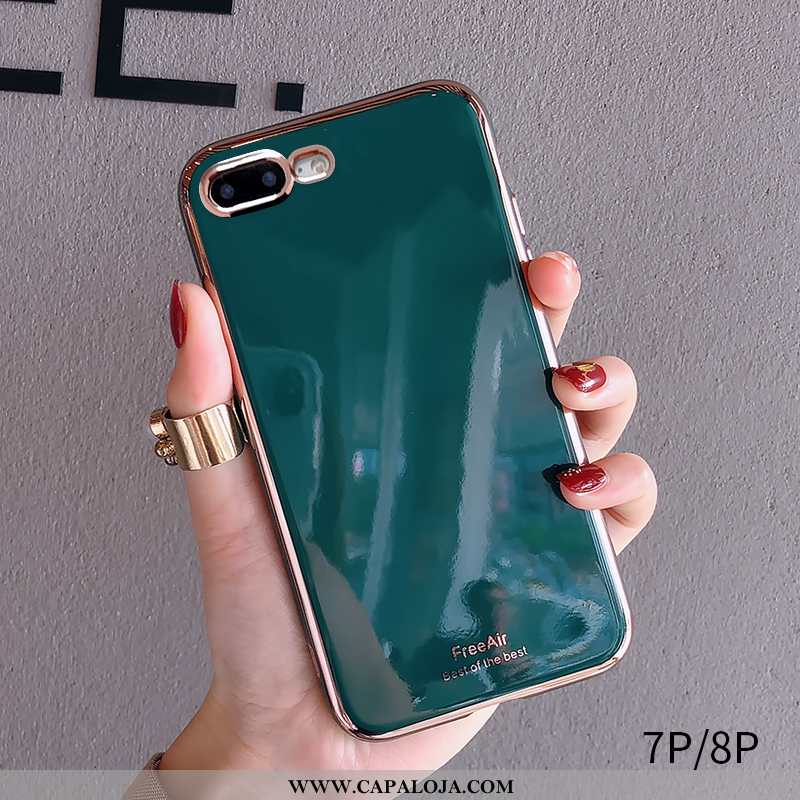 Capas iPhone 8 Plus Tendencia Malha Verde Vermelha, Capa iPhone 8 Plus Soft Barato