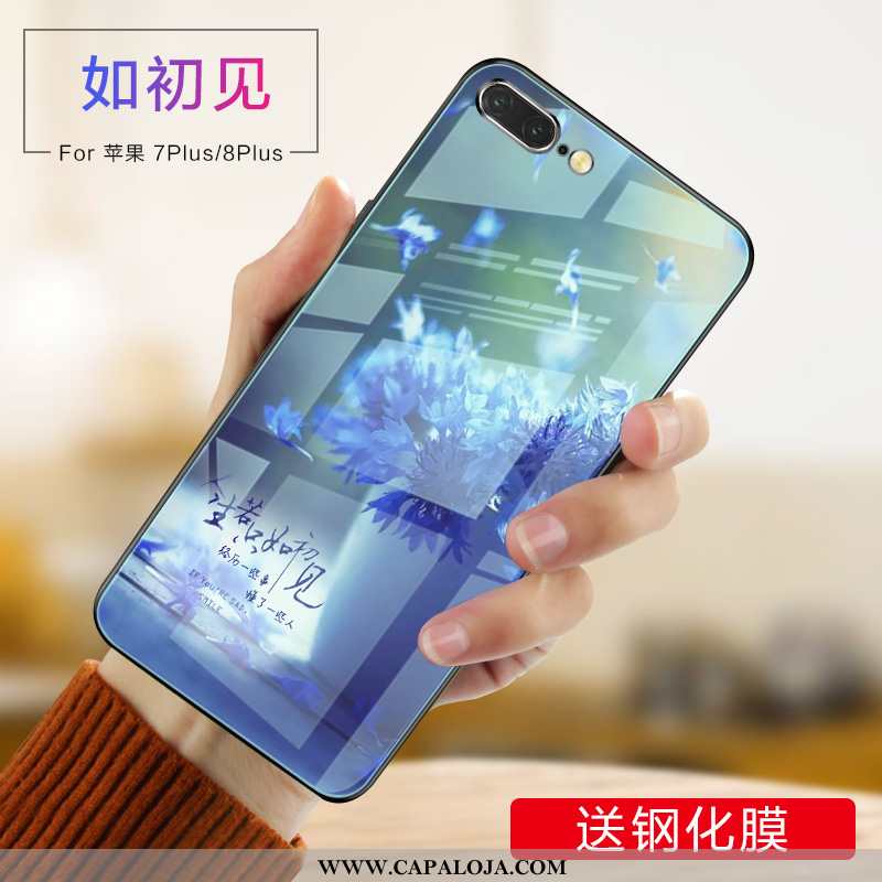 Capas iPhone 8 Plus Tendencia Novas Personalizado Azul, Capa iPhone 8 Plus Super Venda