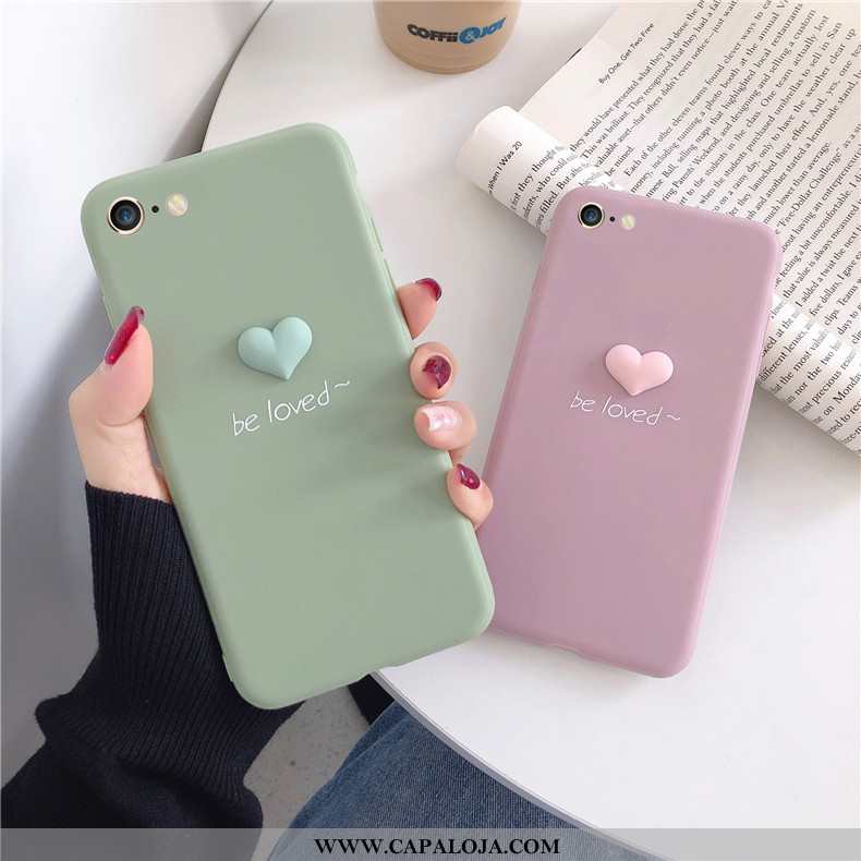 Capas iPhone 8 Soft Coração Telemóvel Feminino Rosa, Capa iPhone 8 Protetoras Comprar