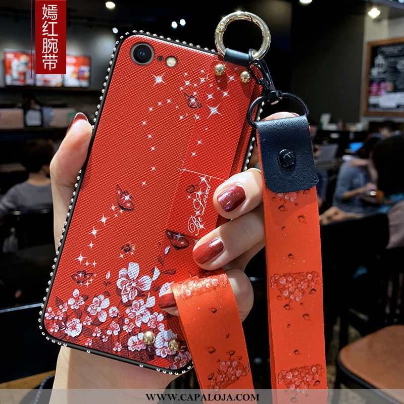 Capas iPhone 8 Soft Novas Telinha Vermelho, Capa iPhone 8 Protetoras Barato