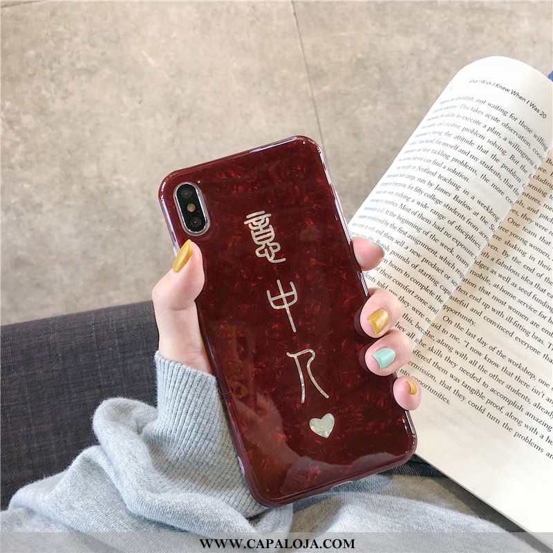 Capas iPhone X Personalizada Completa Vermelha Feminino Vermelho, Capa iPhone X Soft Promoção