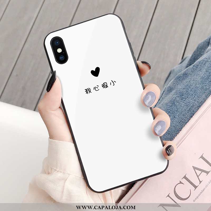 Capas iPhone X Personalizada Minimalista Casal Preto, Capa iPhone X Criativas Promoção