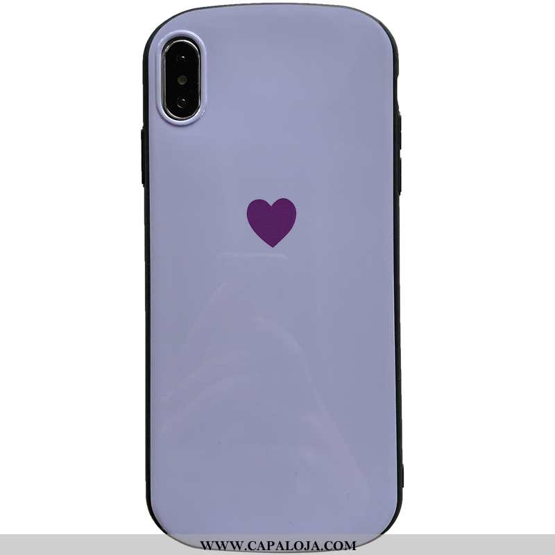 Capas iPhone X Protetoras Nova Telemóvel Criativas Roxo, Capa iPhone X Silicone Barato