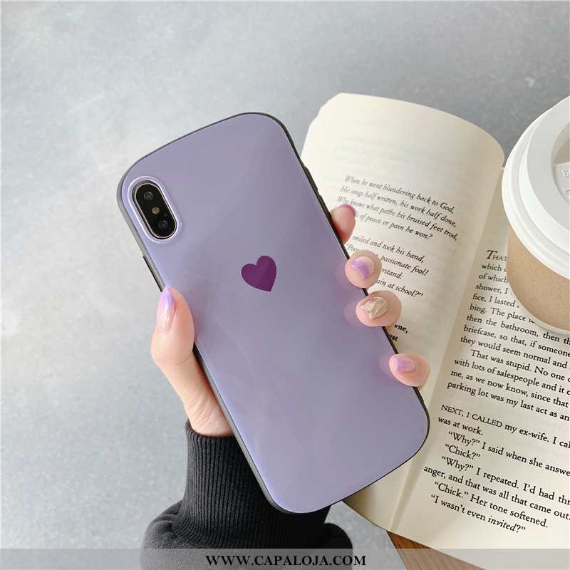 Capas iPhone X Protetoras Nova Telemóvel Criativas Roxo, Capa iPhone X Silicone Barato