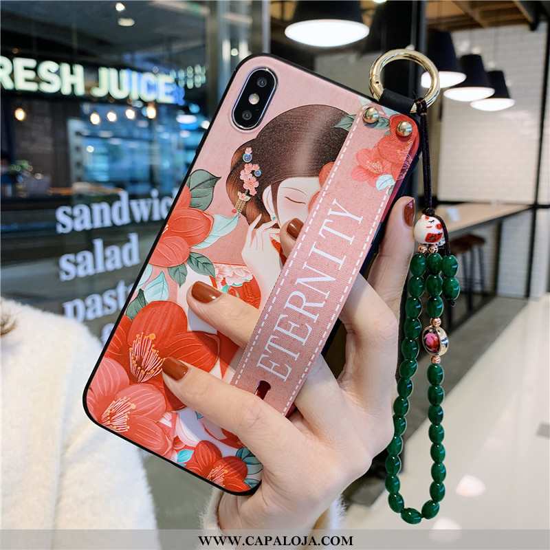 Capas iPhone X Retro Pulseira Vermelha Midi Vermelho, Capa iPhone X Soft Comprar