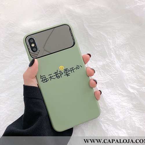 Capas iPhone X Silicone Cases Coração Verde, Capa iPhone X Soft Comprar