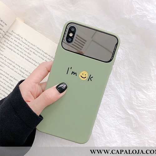 Capas iPhone X Silicone Cases Coração Verde, Capa iPhone X Soft Comprar