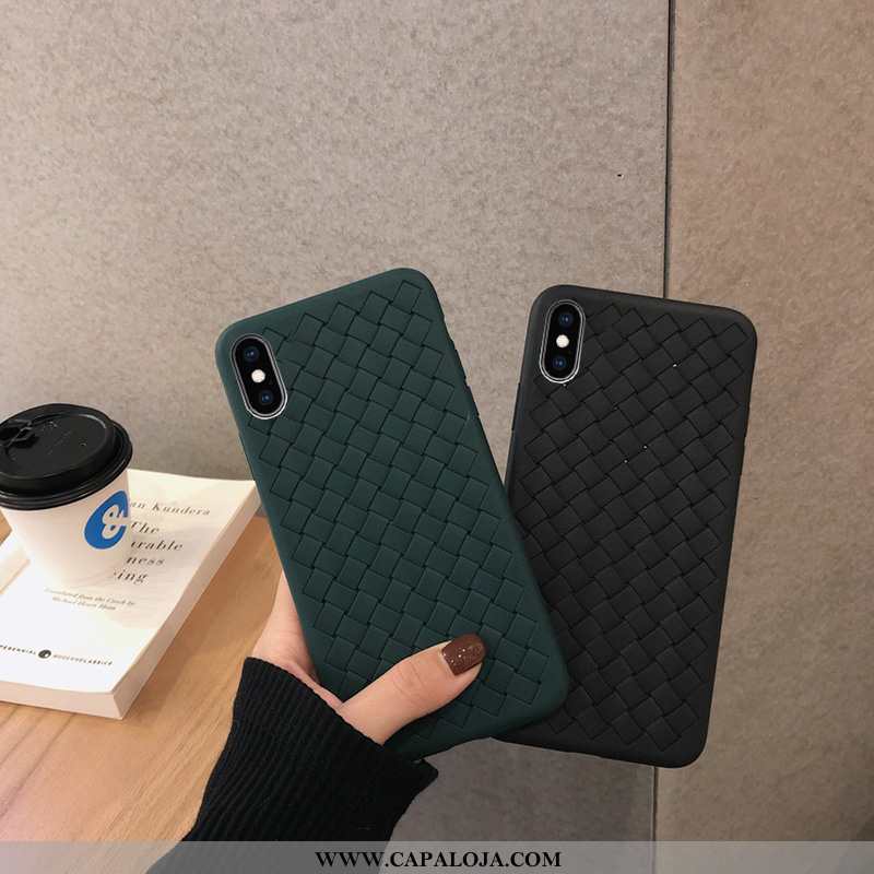 Capas iPhone X Soft Telemóvel Preto Cases, Capa iPhone X Protetoras Promoção