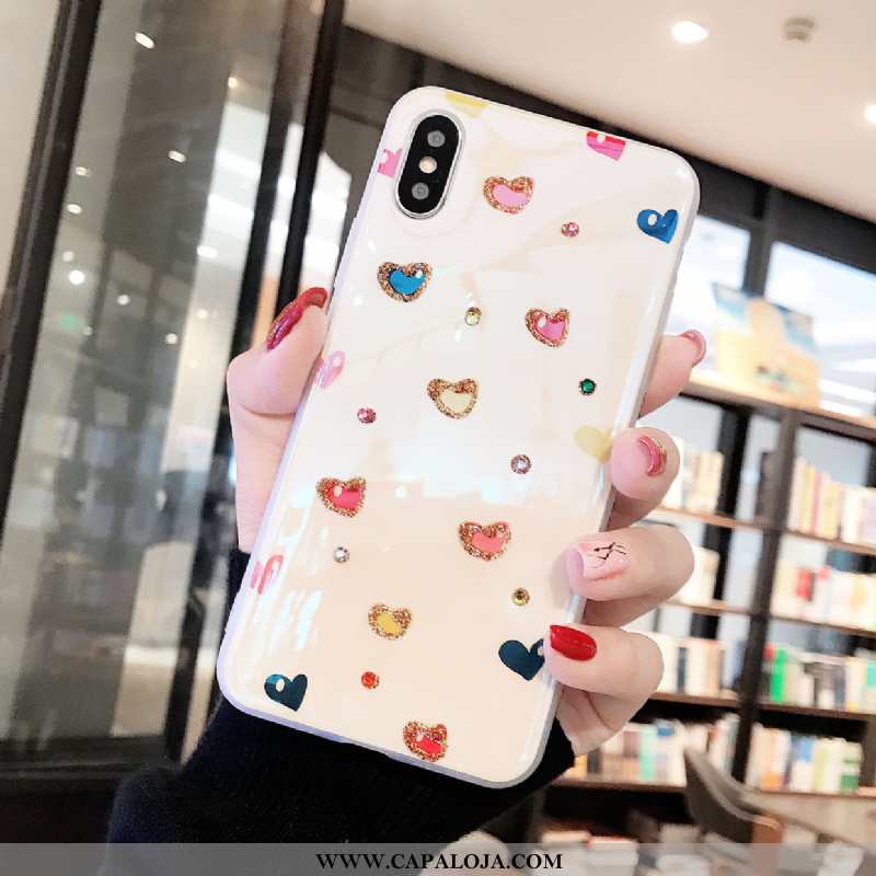 Capas iPhone X Super Antiqueda Feminino Malha Rosa, Capa iPhone X Silicone Barato