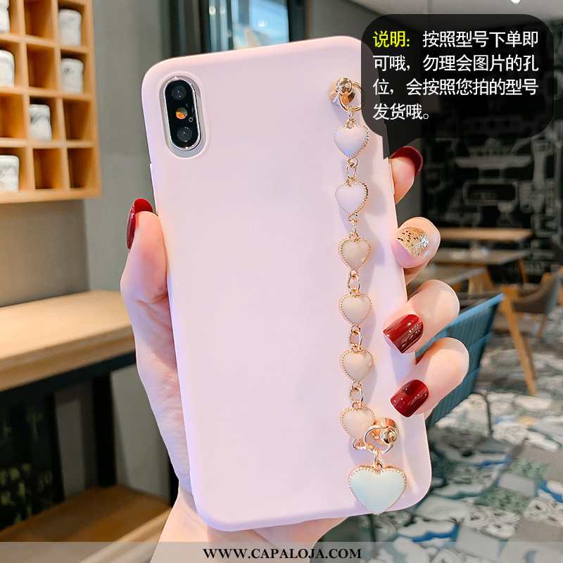 Capas iPhone X Tendencia Rosa Moda Cases, Capa iPhone X Soft Barato