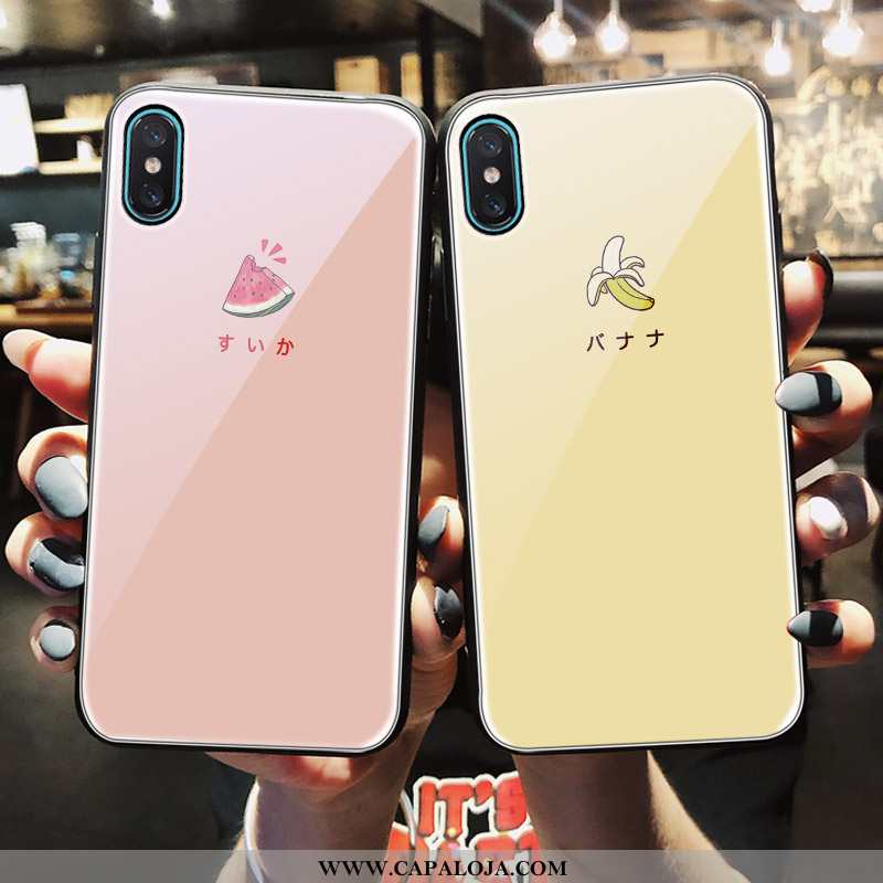 Capas iPhone X Vidro Masculino Casal Novas Rosa, Capa iPhone X Fofas Comprar