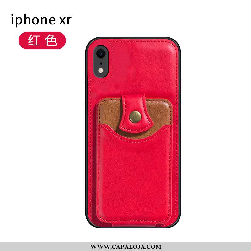 Capas iPhone Xr Couro Antiqueda Suporte Cinza, Capa iPhone Xr Vermelha Comprar