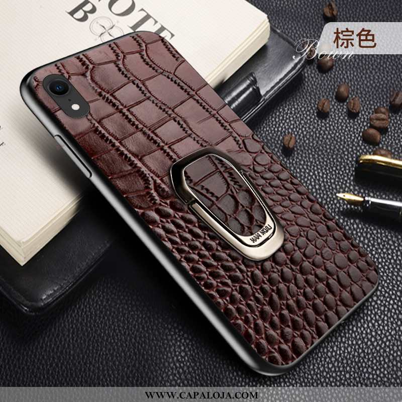 Capas iPhone Xr Couro Genuíno Antiqueda Cases Bordô, Capa iPhone Xr Couro Baratas