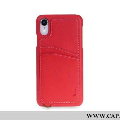 Capas iPhone Xr Couro Marrom Telemóvel Dupla Castanho, Capa iPhone Xr Cases Barato