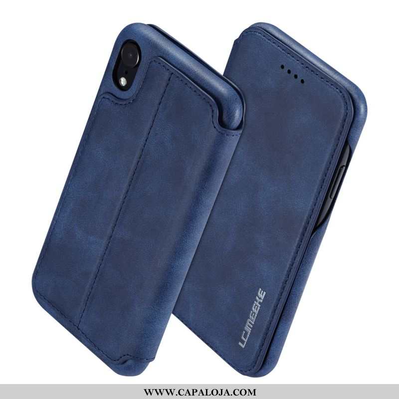 Capas iPhone Xr Couro Vermelha Antiqueda Cover Vermelho, Capa iPhone Xr Super Venda