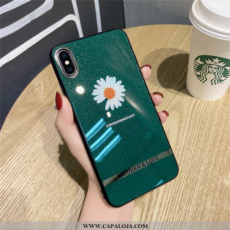 Capas iPhone Xr Silicone Florido Tendencia Preto, Capa iPhone Xr Slim Promoção