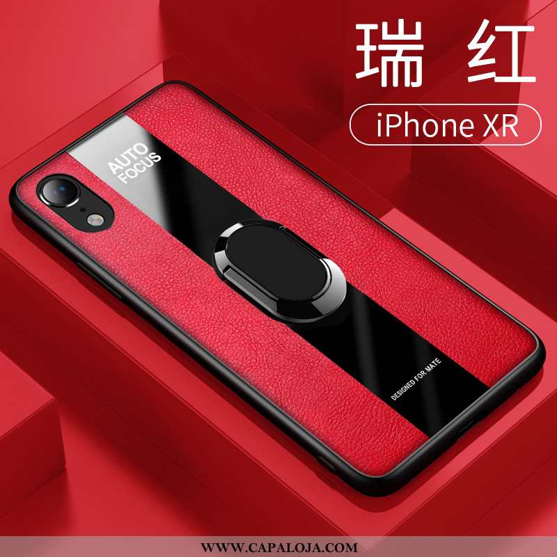 Capas iPhone Xr Super Vermelha Couro Completa Vermelho, Capa iPhone Xr Vidro Promoção