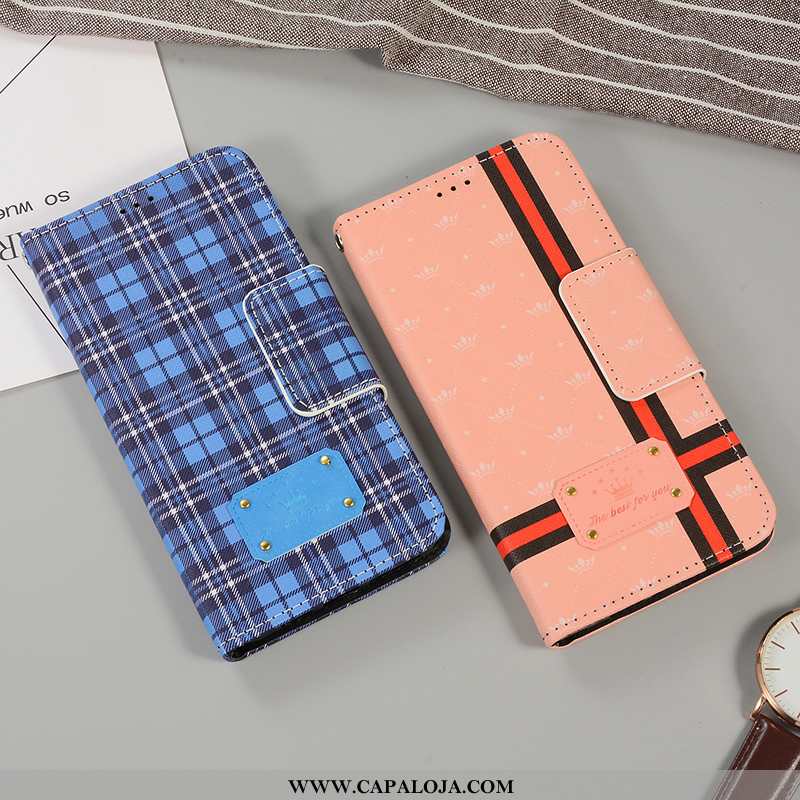 Capas iPhone Xs Carteira Dobravel Suporte Azul, Capa iPhone Xs Couro Venda