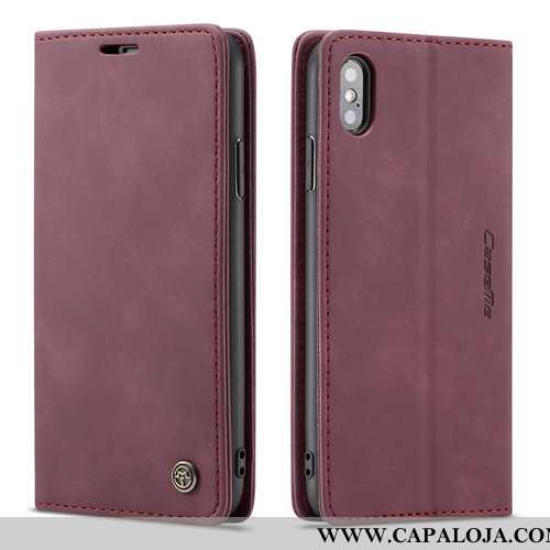 Capas iPhone Xs Couro Telemóvel Cases Criativas Preto, Capa iPhone Xs Protetoras Baratas