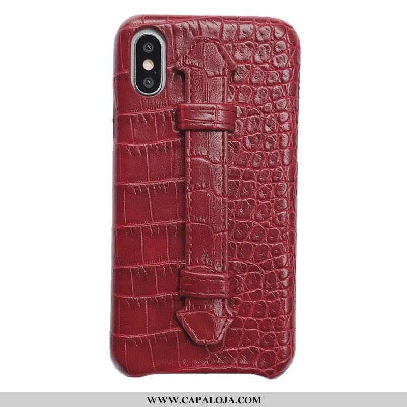 Capas iPhone Xs Luxo Couro Super Vermelho, Capa iPhone Xs Slim Online