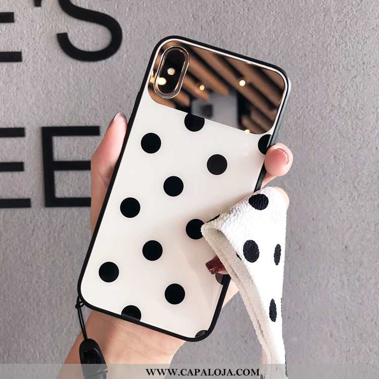 Capas iPhone Xs Max Cordao Branco Vidro, Capa iPhone Xs Max Tendencia Comprar