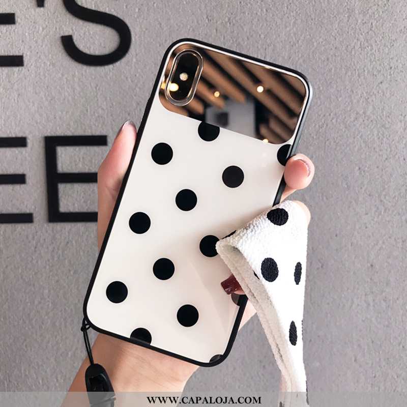 Capas iPhone Xs Max Cordao Branco Vidro, Capa iPhone Xs Max Tendencia Comprar