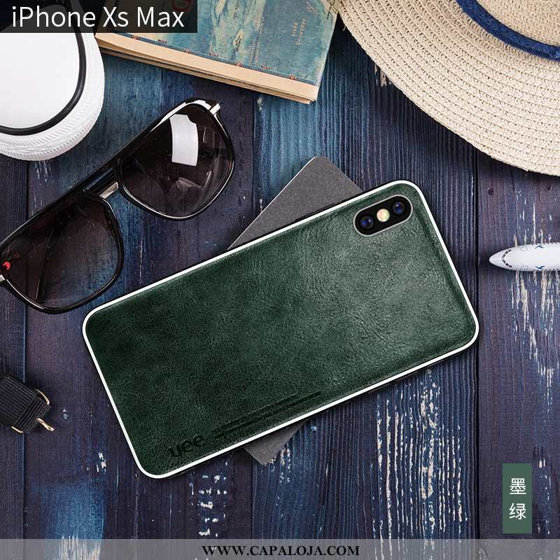 Capas iPhone Xs Max Couro Legitimo Tendencia Novas Vermelha Castanho, Capa iPhone Xs Max Couro Onlin