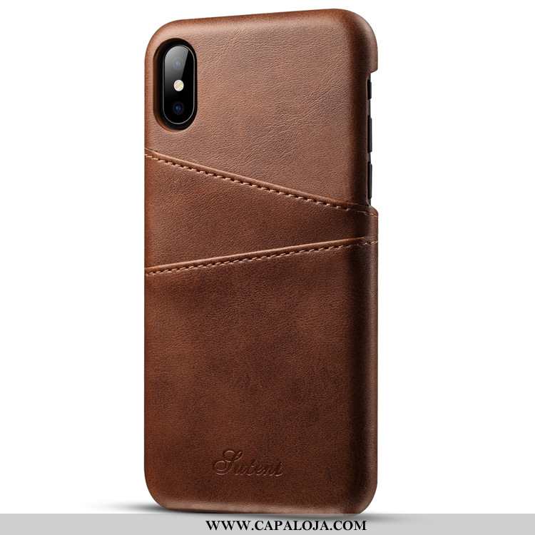 Capas iPhone Xs Max Criativas Cases Marrom Pequena Castanho, Capa iPhone Xs Max Carteira Venda