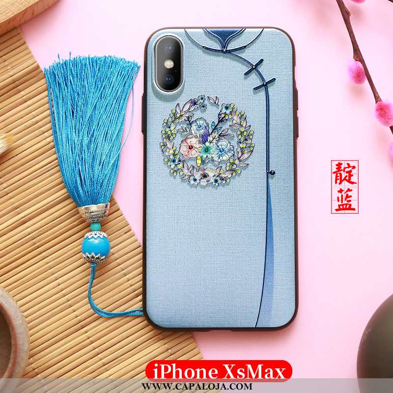 Capas iPhone Xs Max Criativas Palace Telemóvel Nova Azul, Capa iPhone Xs Max Slim Baratas