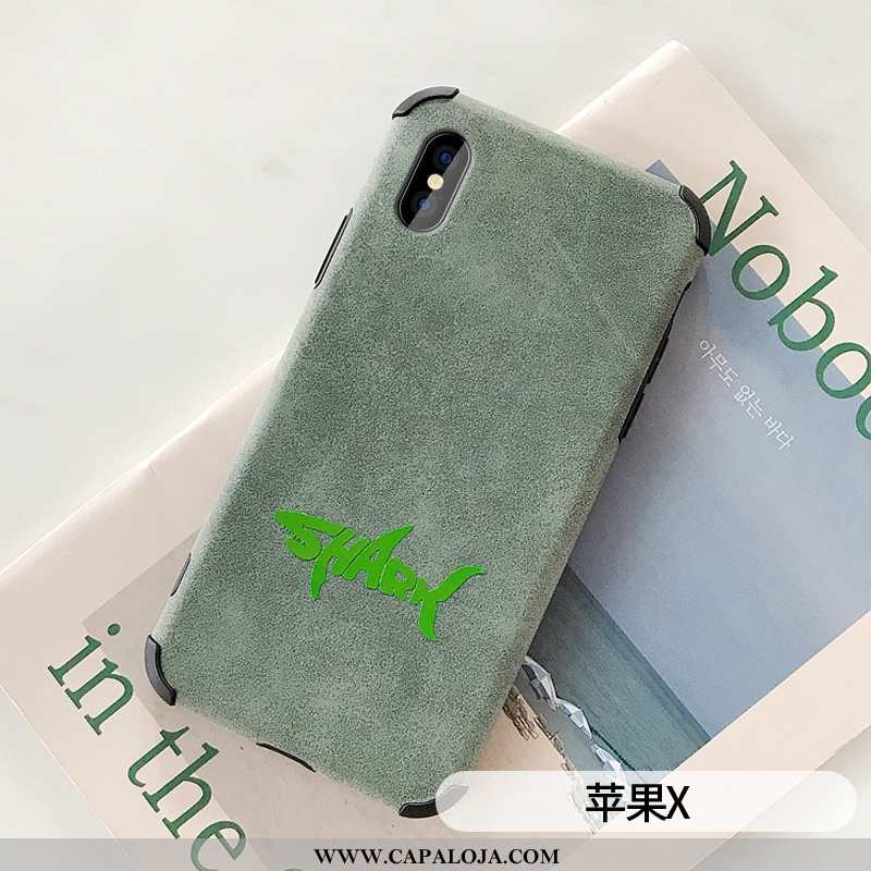 Capas iPhone Xs Max Pelucia Masculino Couro Criativas Azul Turquesa, Capa iPhone Xs Max Personalizad