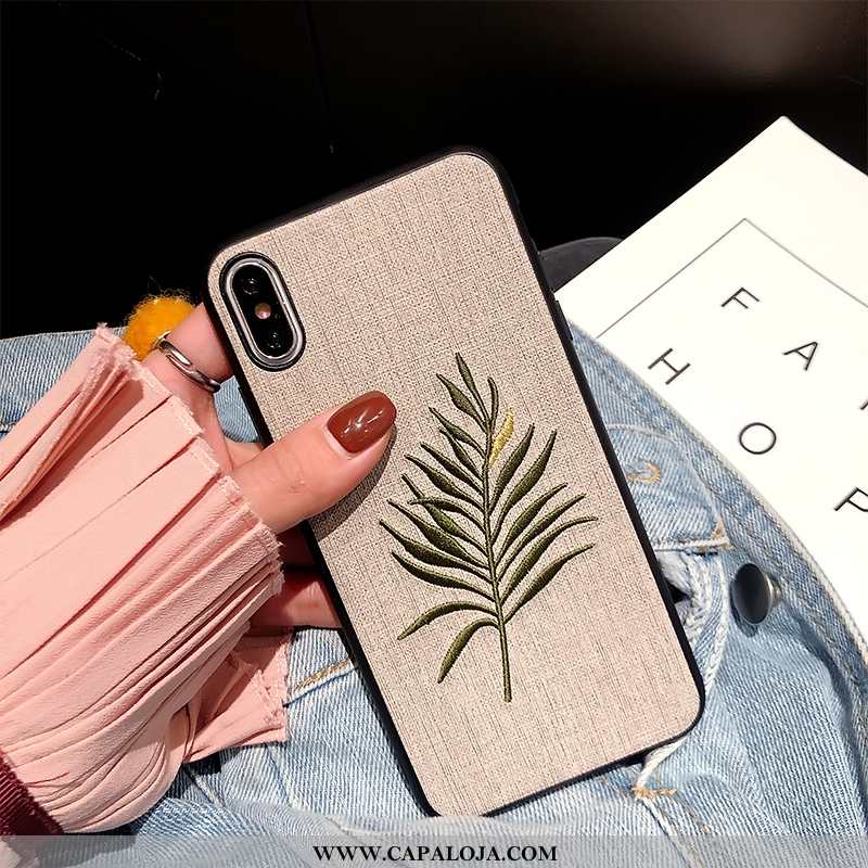 Capas iPhone Xs Max Personalizada Cases Soft Telemóvel Cinza, Capa iPhone Xs Max Tendencia Baratos