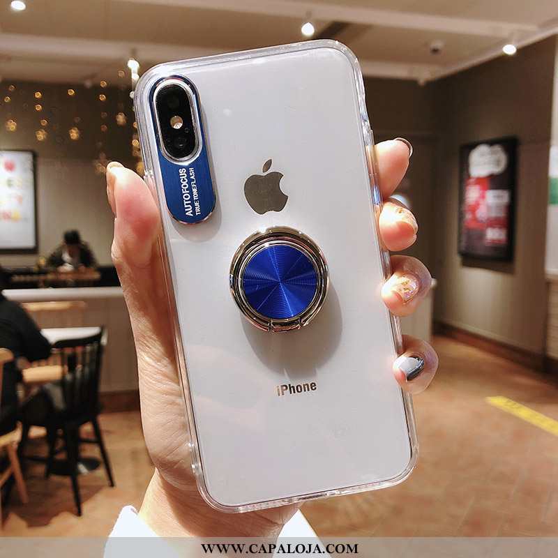 Capas iPhone Xs Max Protetoras Suporte Azul Escuro Telemóvel, Capa iPhone Xs Max Silicone Comprar