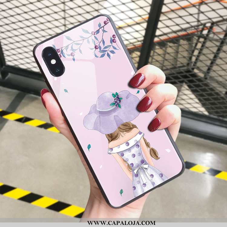 Capas iPhone Xs Max Slim Malha Telemóvel Rosa, Capa iPhone Xs Max Super Online