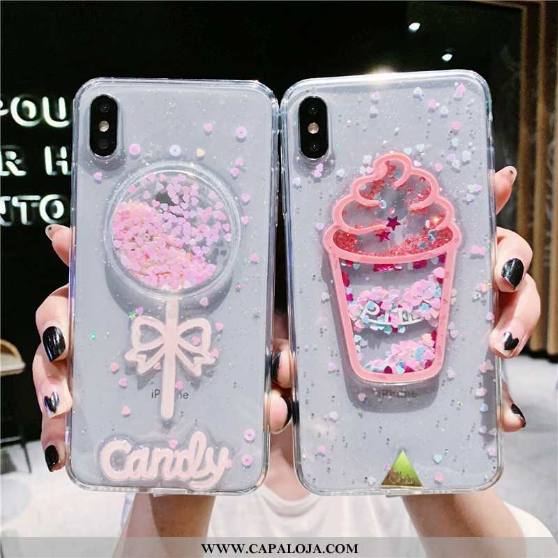 Capas iPhone Xs Max Soft Telemóvel Verao Branco, Capa iPhone Xs Max Clara Barato