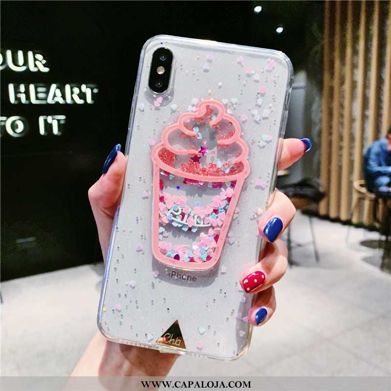 Capas iPhone Xs Max Soft Telemóvel Verao Branco, Capa iPhone Xs Max Clara Barato