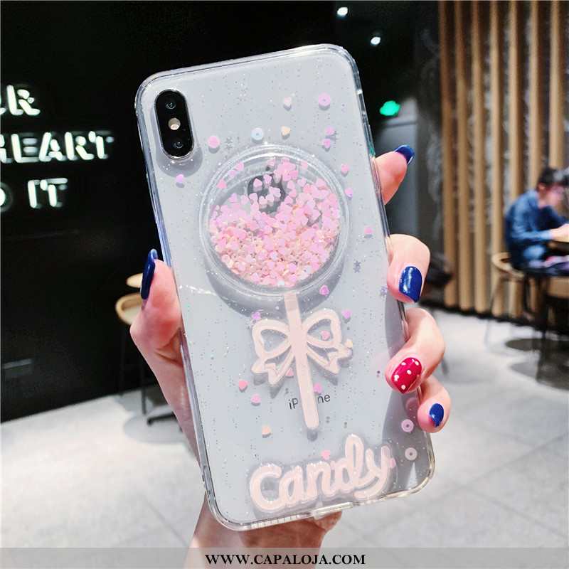 Capas iPhone Xs Max Soft Telemóvel Verao Branco, Capa iPhone Xs Max Clara Barato