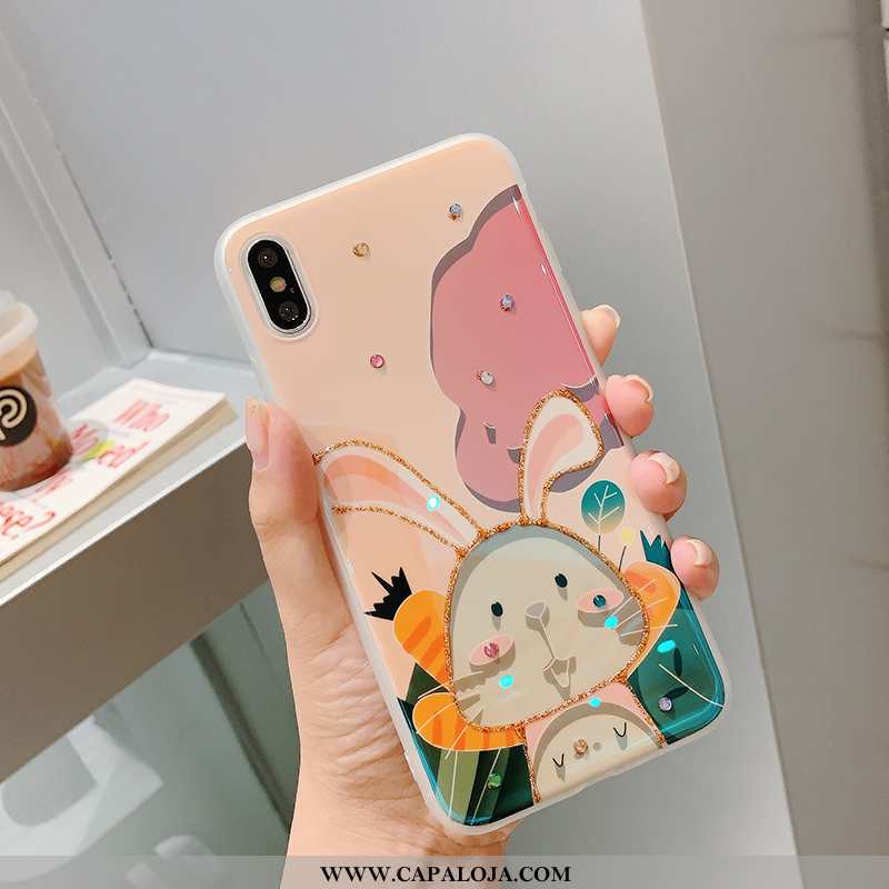 Capas iPhone Xs Max Tendencia Antiqueda Telinha Rosa, Capa iPhone Xs Max Strass Comprar