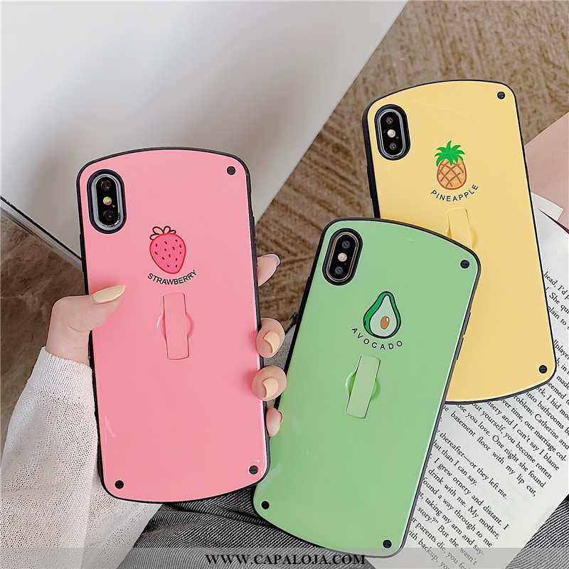 Capas iPhone Xs Protetoras Rosa Criativas, Capa iPhone Xs Personalizada Baratos