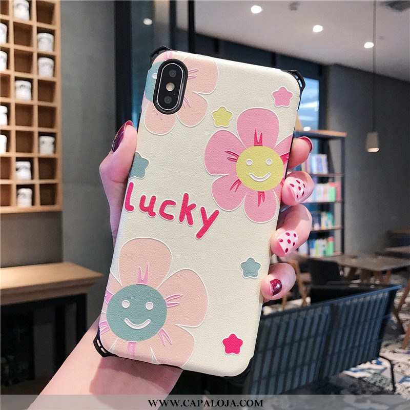 Capas iPhone Xs Protetoras Soft Malha Seda Rosa, Capa iPhone Xs Silicone Baratas